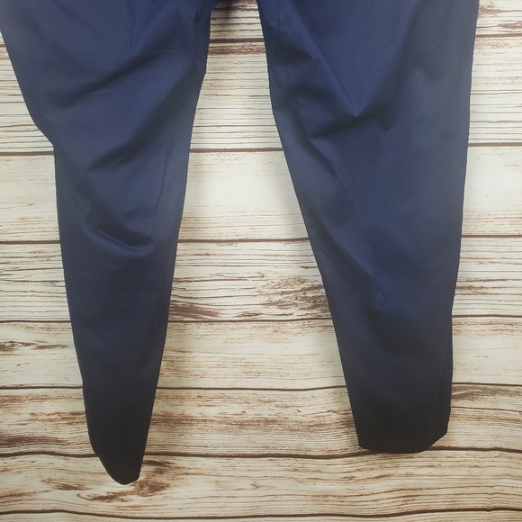 NWT Fabletics Mens 40x30 Slim Fit Navy Blue High Side Chino Pants.          #207 - Picture 6 of 8